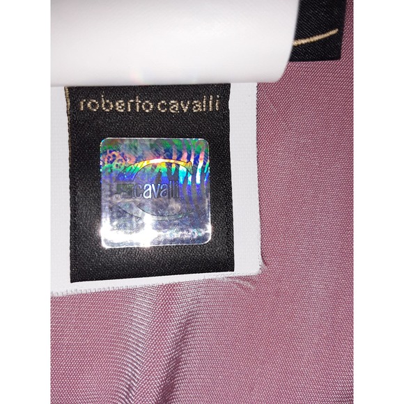 NWT Roberto Cavalli Sz 44 Just Cavalli ABITO Fitted Wrap Dress Rose Pink - Picture 8 of 10